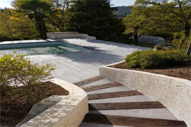 Béton imprimé vertical