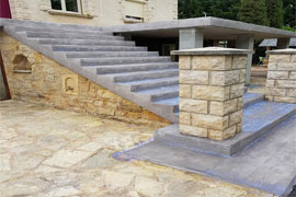 Béton imprimé Vertical