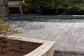 Béton imprimé en Tours