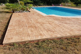 Béton imprimé en Objat